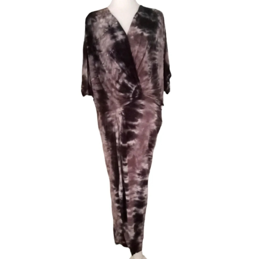 YFB Young Fabulous & Broke Luelle Tye Dye Wrap Maxi Dress Size Small